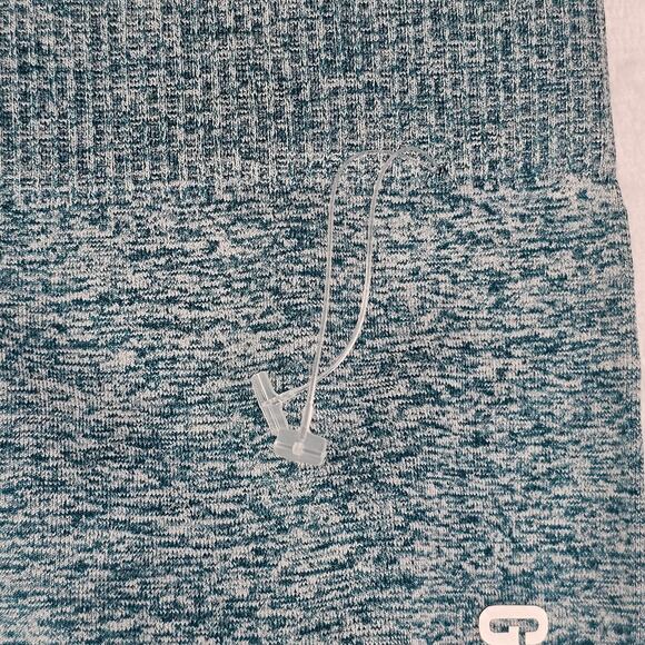 Teal Ombre Yoga Leggings Gymshark Womens Large Athletic Gym Pull On Stretch - Picture 3 of 13